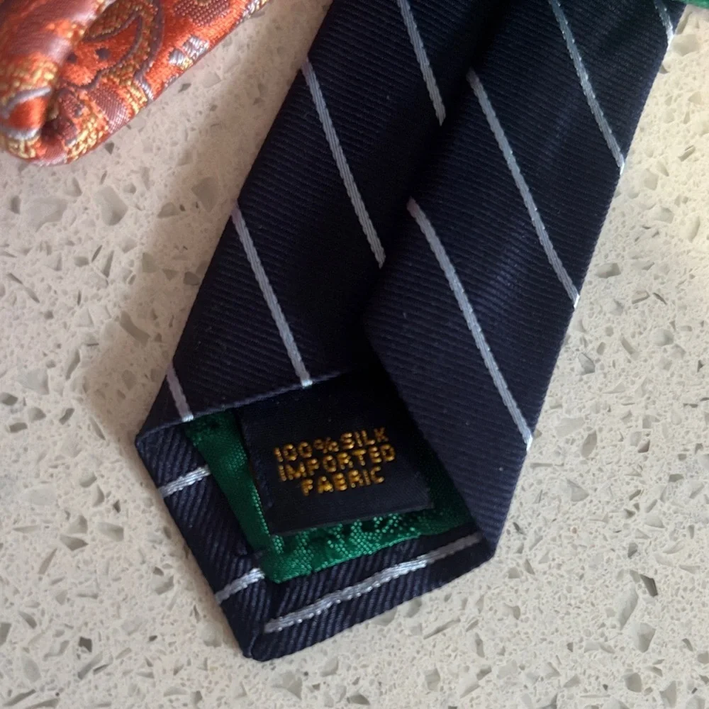 Tommy Hilfiger Red and Gold Paisley Tie